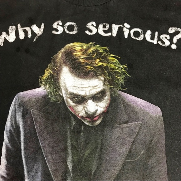 Vintage Joker The Dark Knight T Shirt Large Heath Ledger - Picture 3 of 6